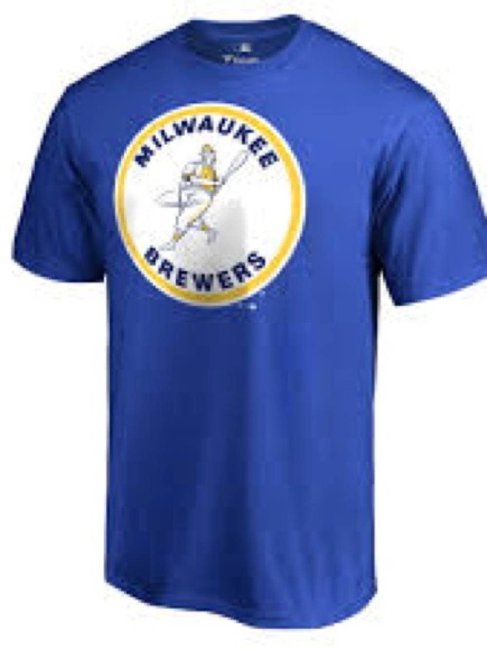 Fanatics Milwaukee Brewers Retro 'Barrelman' Logo T-Shirt Large